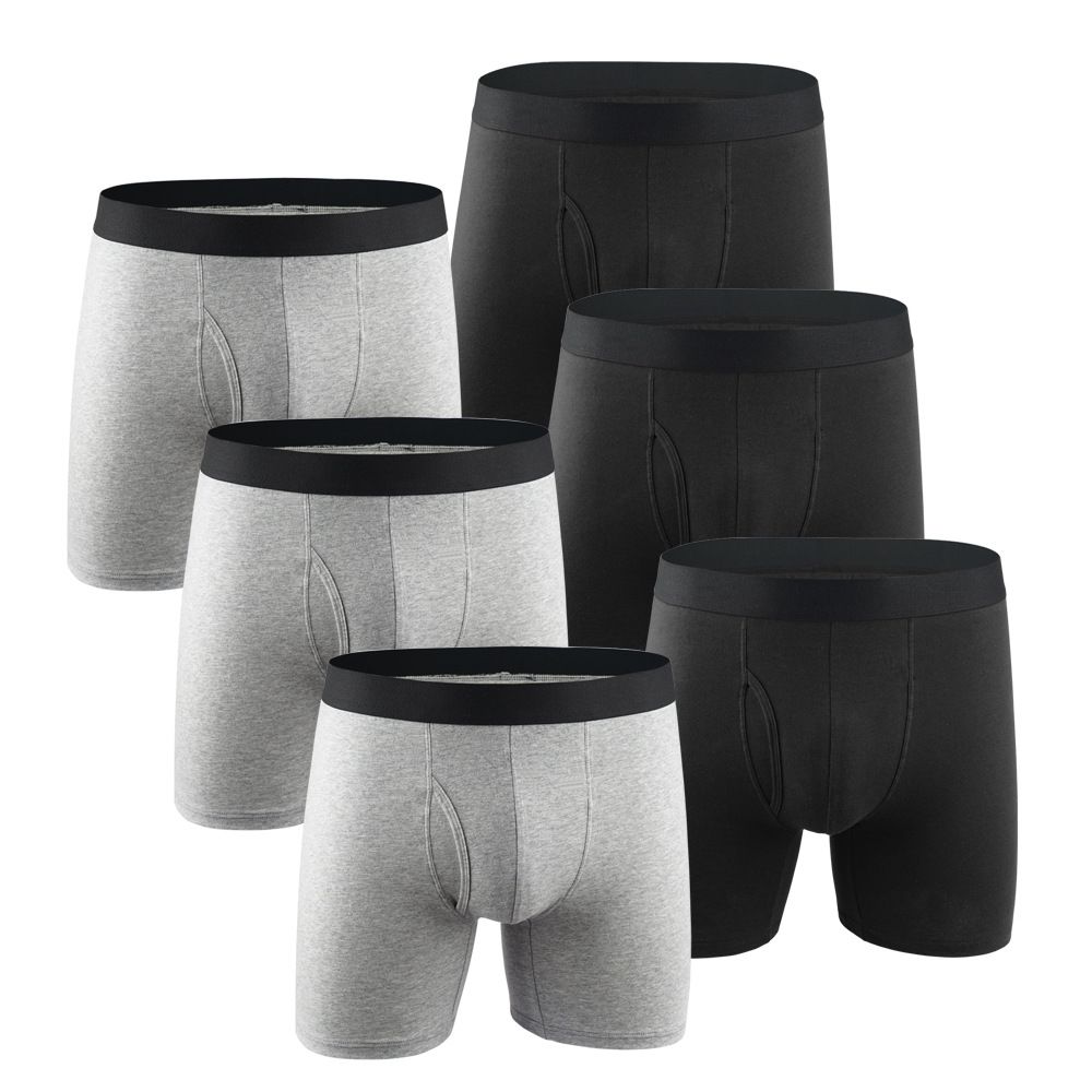 Men's Underwear Boxer Briefs Pack, Cotton ComfortSoft Boxer Brief for Men, Moisture-Wicking Breathable, Multipack