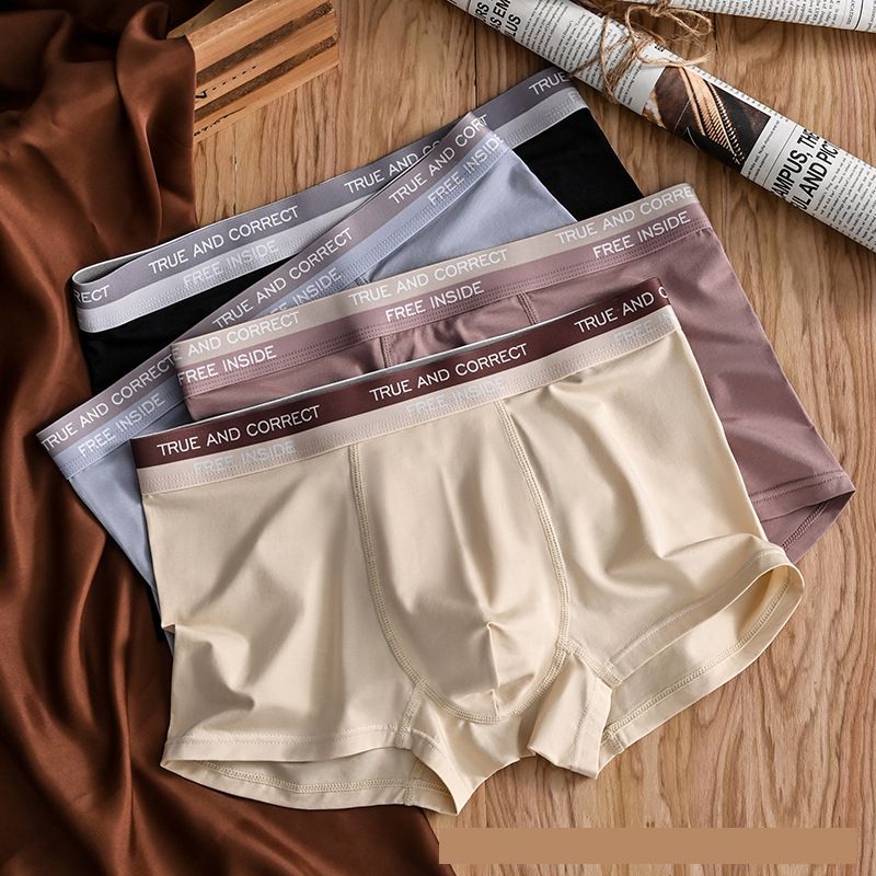 Men's Underwear Boxer Briefs, Cotton Stretch Moisture-Wicking Underwear, 4-Pack