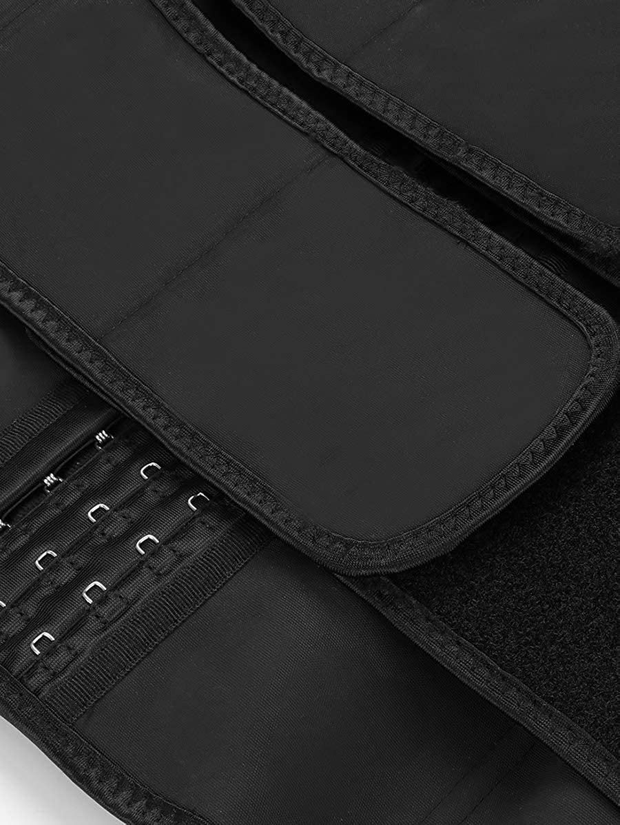 Sweat Waist Trainer for Women Two Belts, Neoprene Workout Corset Waist Trainer Cincher Trimmer Shaper Three-breasted