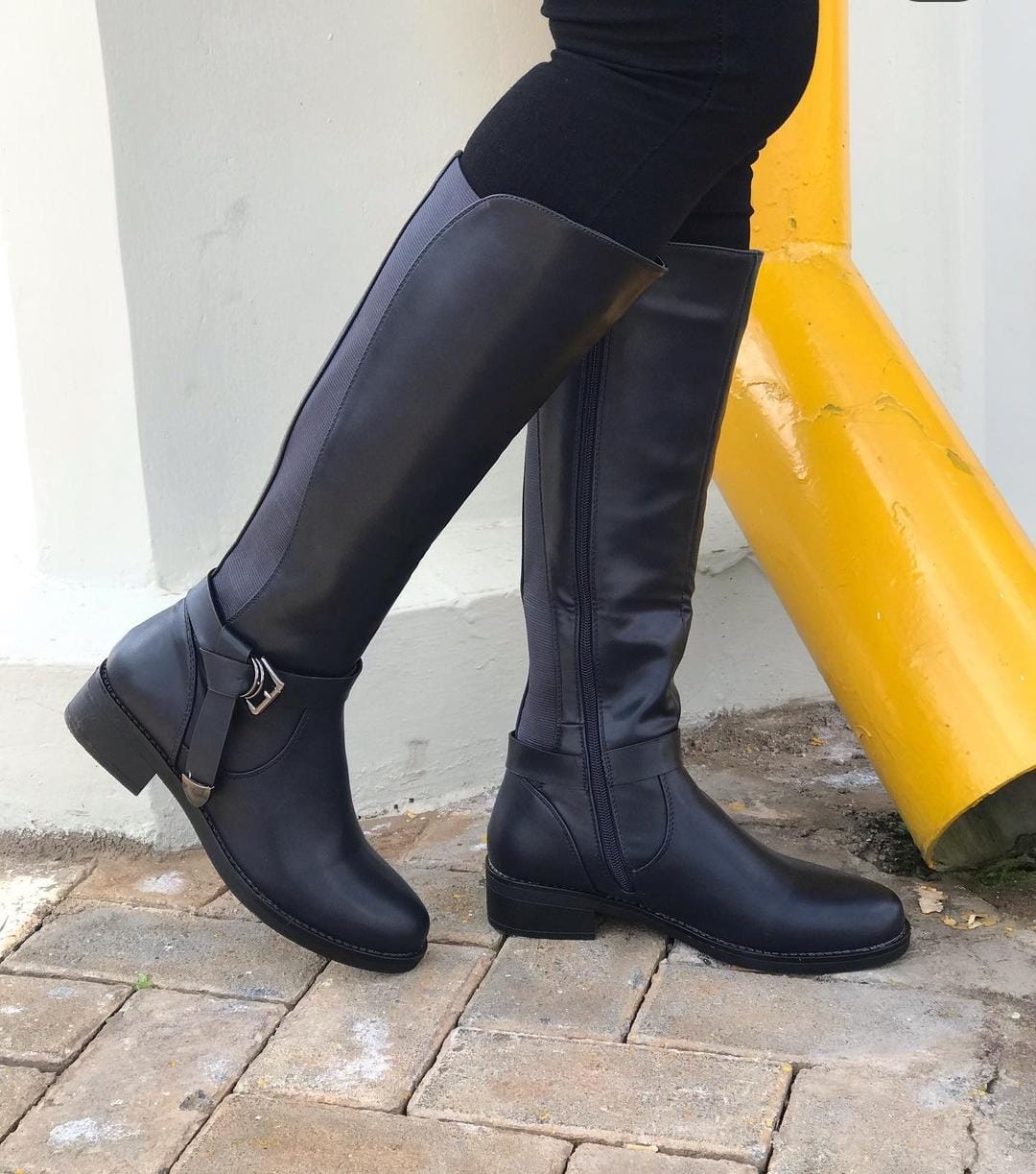 Taiyu Knee High Women Boots Knee Length Boots Leather Material With Rubber Sole