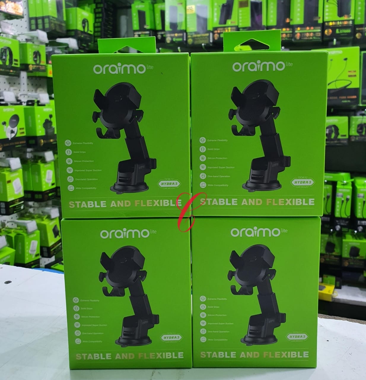 [NEW YEAR SPECIAL OFFER] Oraimo Hydra 3 OCM-12 Car mount stable and flexible mobile phone holder