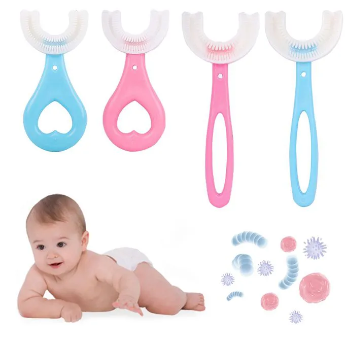 Kids Silicon U Shaped Toothbrush