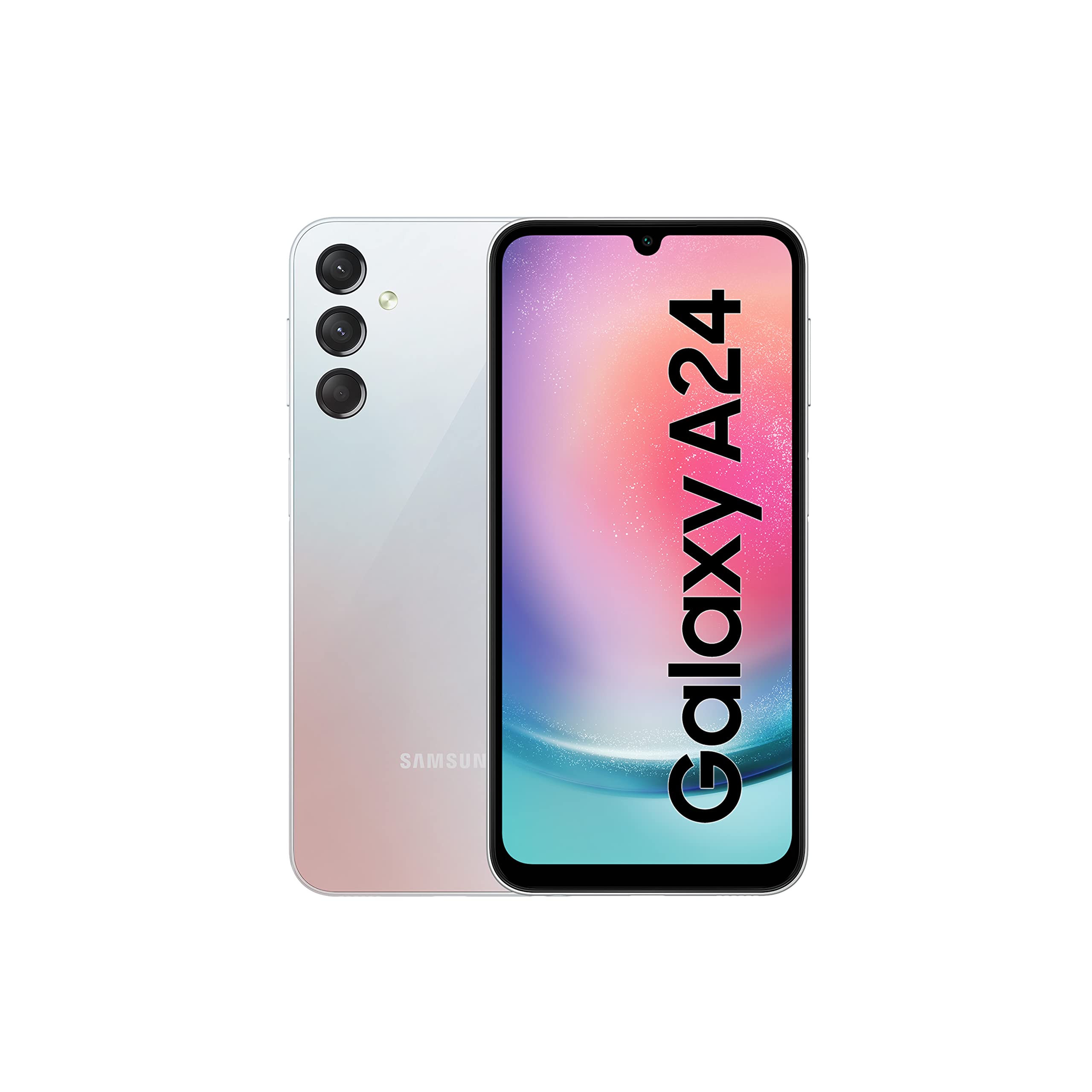 Samsung Galaxy A24 6.5" 90Hz AMOLED 128GB + 4GB 50MP+5MP+2MP Back  | 13MP Front Camera 5000mAh 25W Charging Android 13 Side Fingerprint Unlock 4G LTE Dual SIM Smart Phones