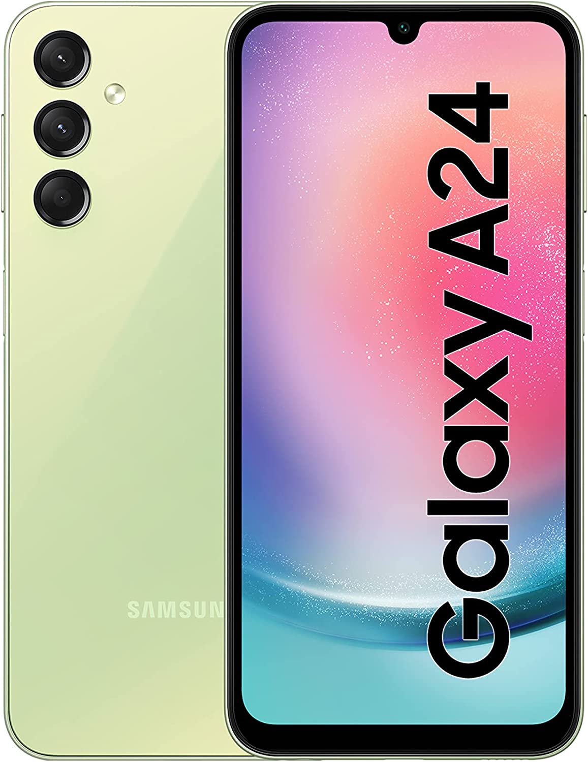 Samsung Galaxy A24 6.5" 90Hz AMOLED 128GB + 4GB 50MP+5MP+2MP Back  | 13MP Front Camera 5000mAh 25W Charging Android 13 Side Fingerprint Unlock 4G LTE Dual SIM Smart Phones