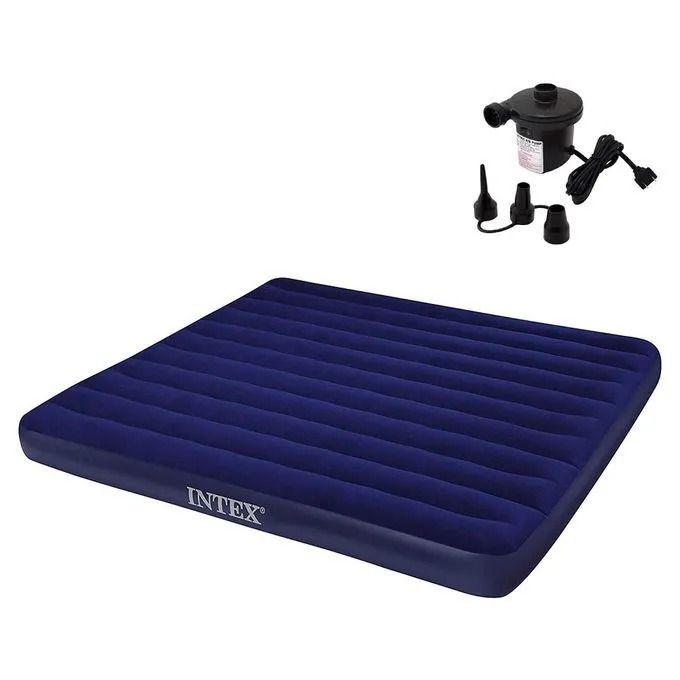 Intex Portable Inflatable Air Bed/ Air Mattress/ Camping Mattress Free pump