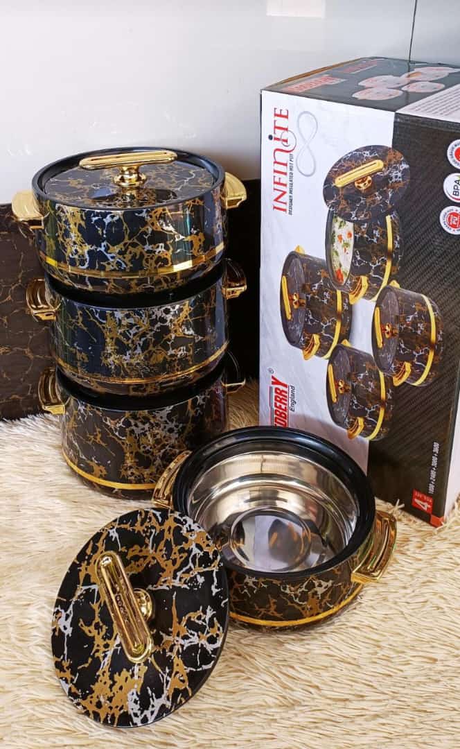 Infinite Hotpot 4 pieces - PREMIUM RANGE PLASTIC DESIGNER HOTPOT