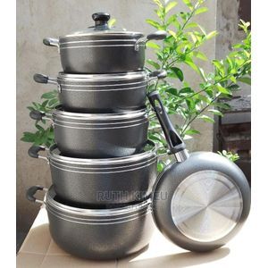 14 Pcs TC Heavy Non-Stick Cooking Pot Sufuria Set