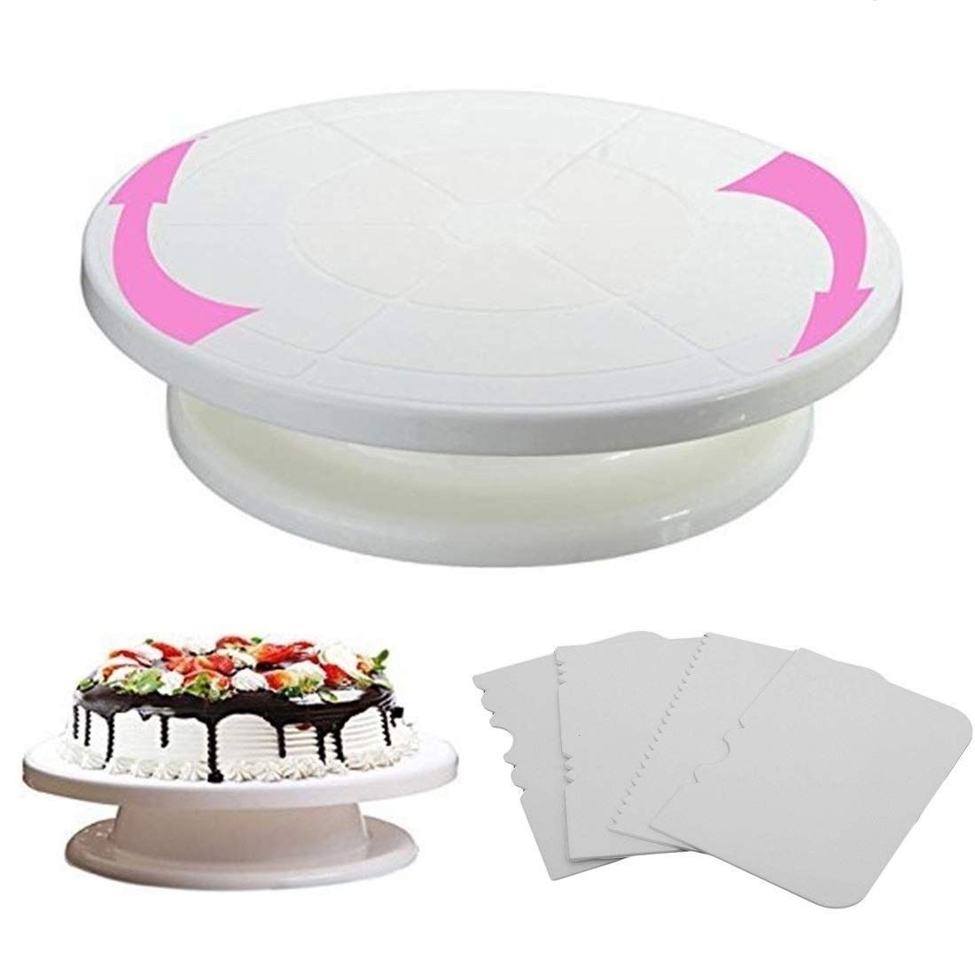 Signature Plastic Cake Turn Table 28 CM