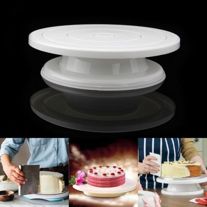 Signature Plastic Cake Turn Table 28 CM
