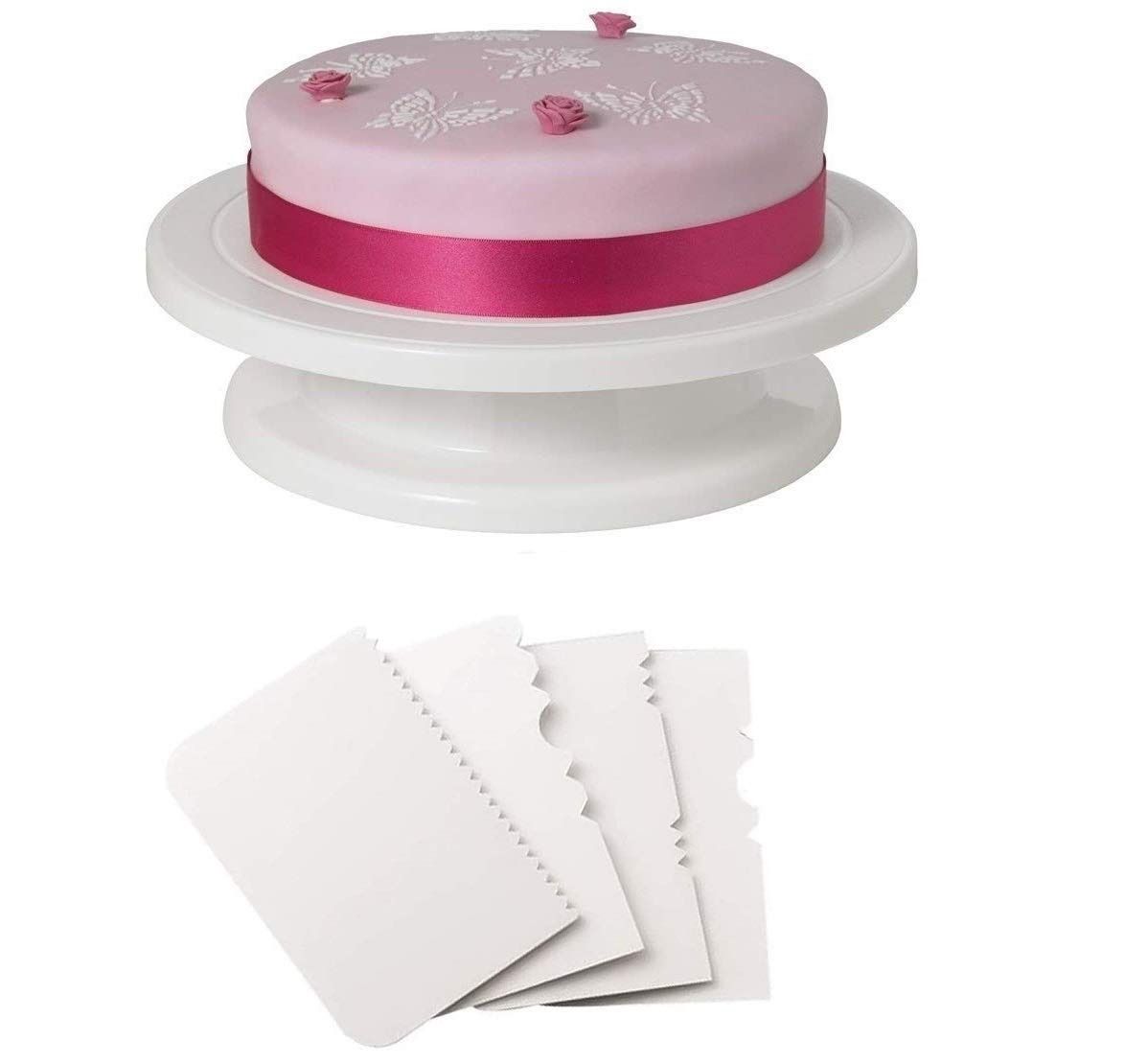 Signature Plastic Cake Turn Table 28 CM