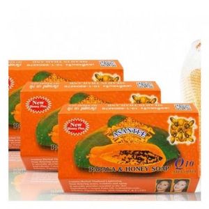 Asantee Papaya And Honey Whitening Anti Acne Soap - 125g