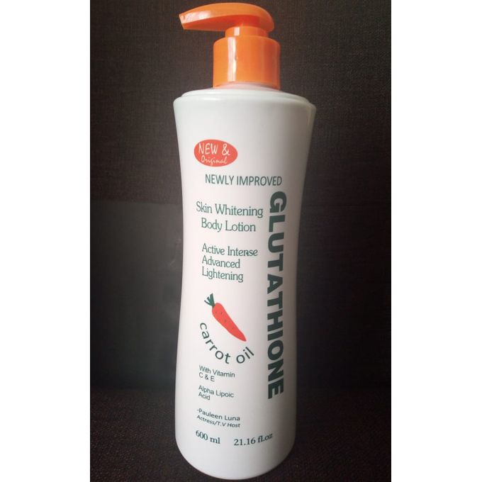 Glutathione Skin Whitening Lotion With Carrot Oil, Vitamin C And E -600ml