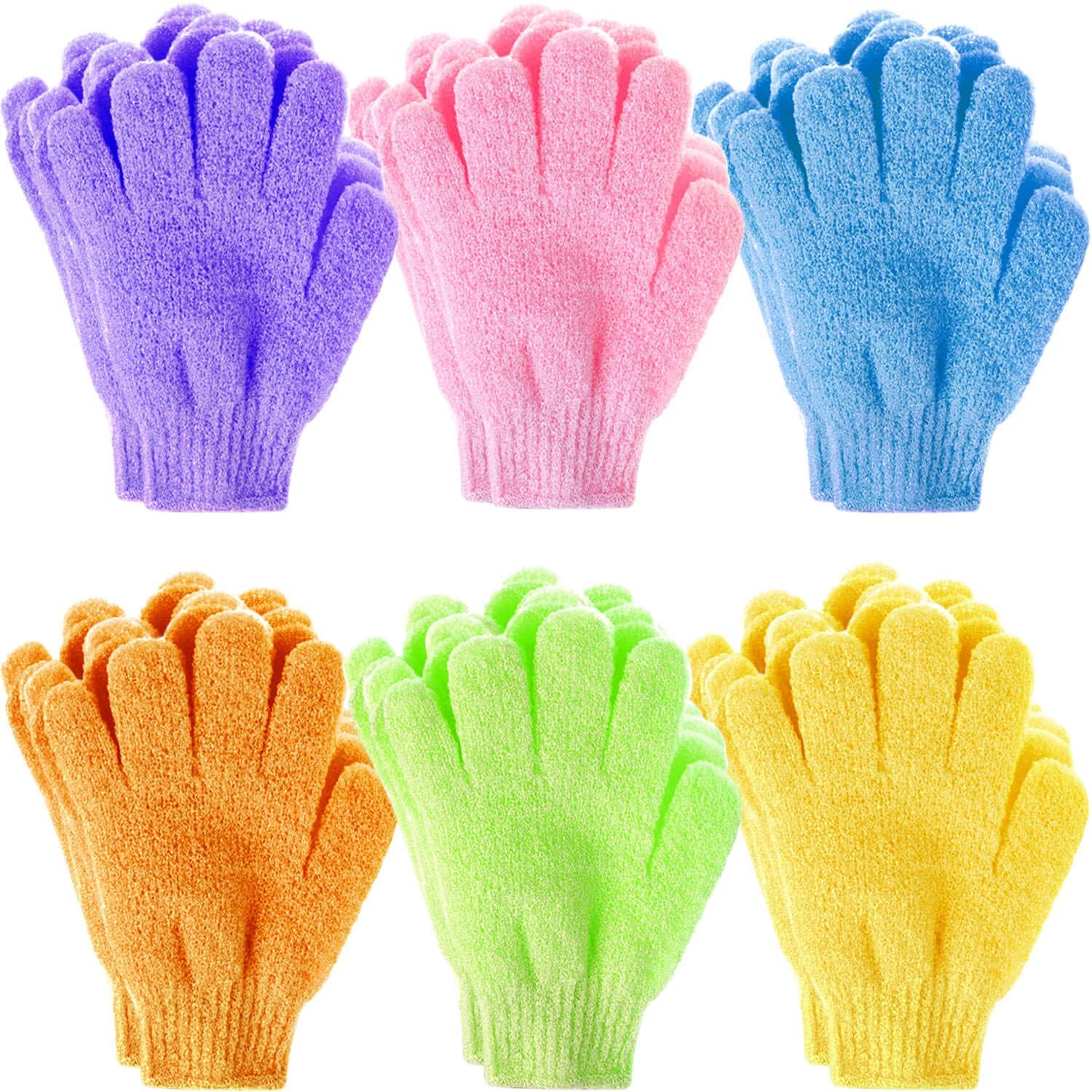 3 PIECES Kojie San Skin Lightening Soap + Bath Exfoliating scrub Gloves - Original Classic Kojic Acid Soap for Dark Spots, Hyperpigmentation, Whitening & Scars - Beauty Bar with Coconut & Tea Tree
