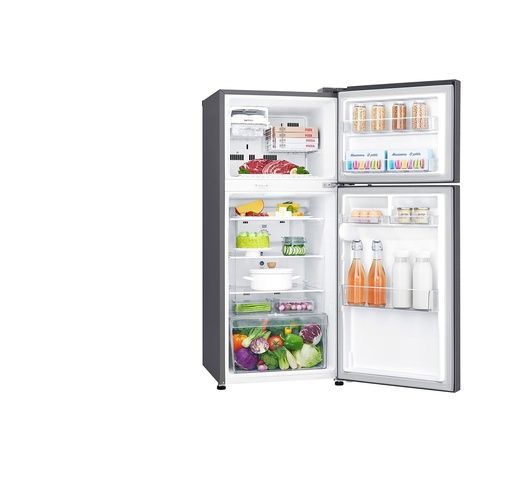 LG GL-C252SLBB Refrigerator, Top Mount Freezer, 234 L - Silver