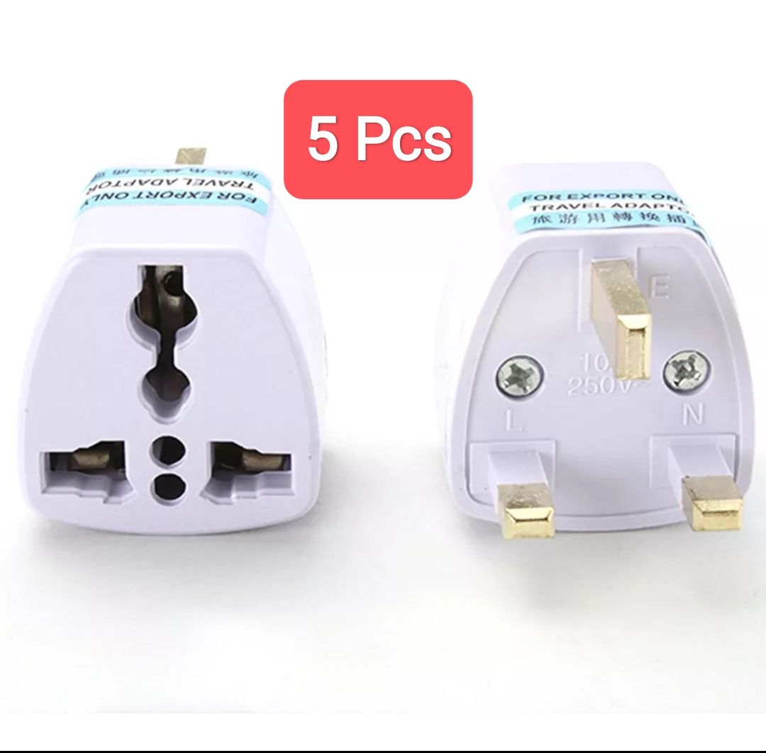Travel Adapter Or Multipurpose Plug 5 Pcs
