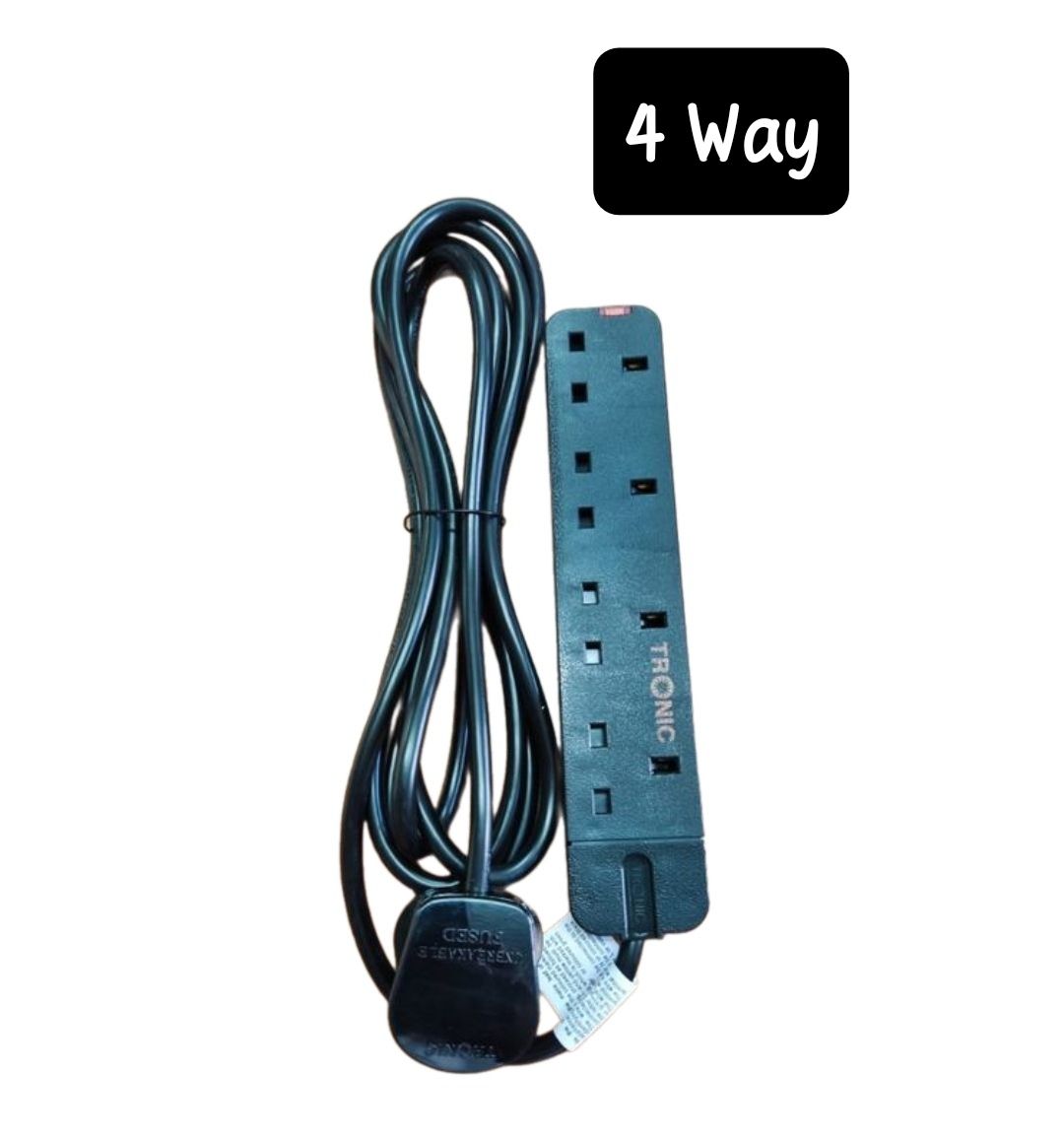 Tronic Premium 4 Way Extension Socket