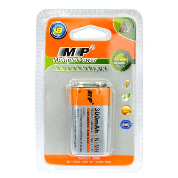 Multiple Power Rechargeable Batteries AA,  AAA or 9V