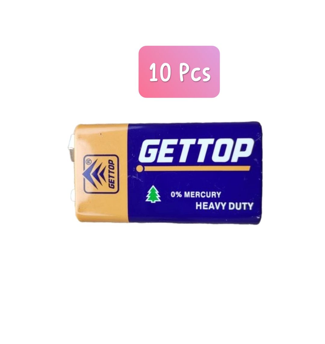 Gettop 9 Volts Or 9v Disposable Batteries, 3 Pcs or 10 Pcs