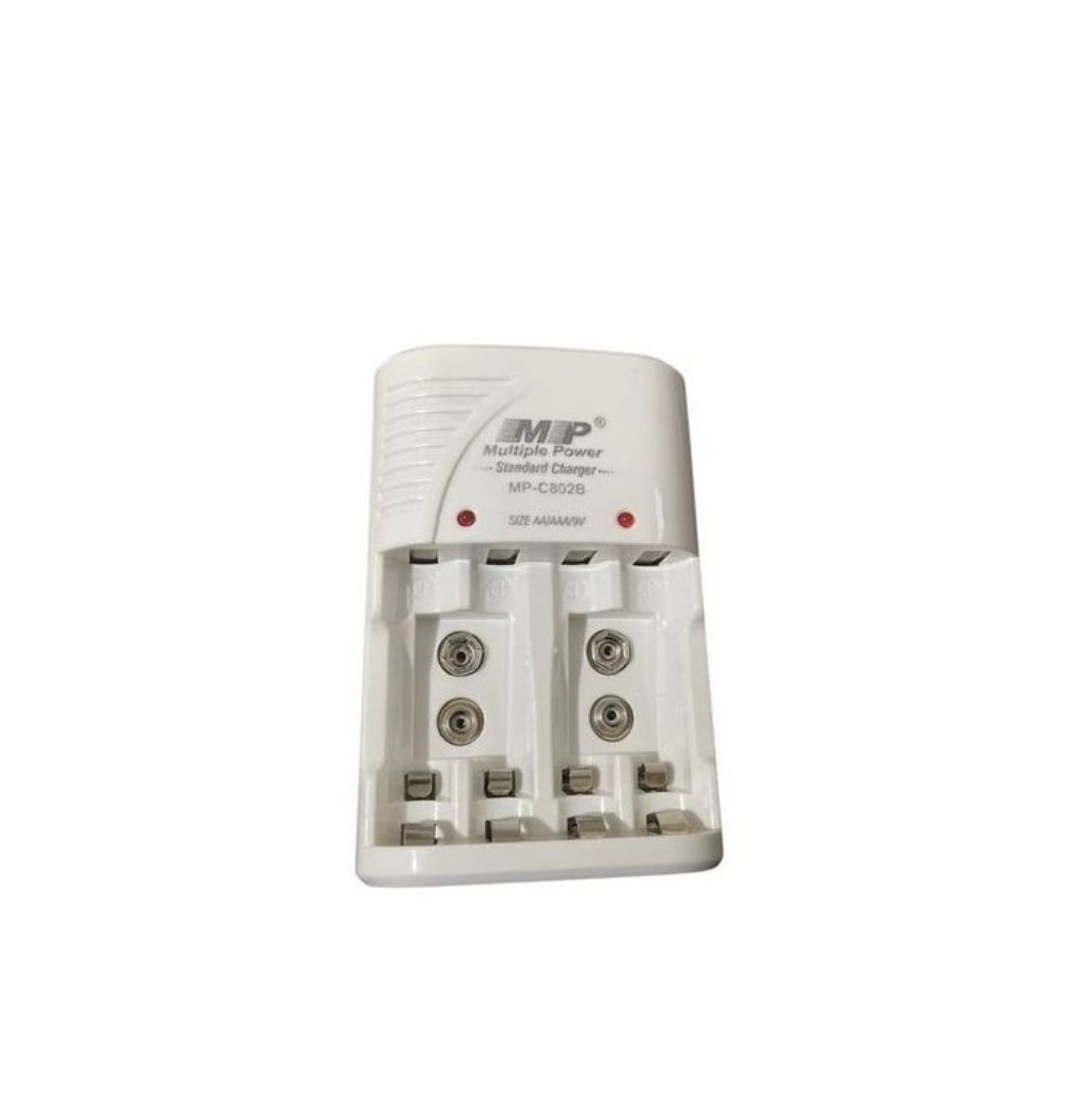Multiple Power Batteries, MP, AA, AAA, 9V and charger, combo