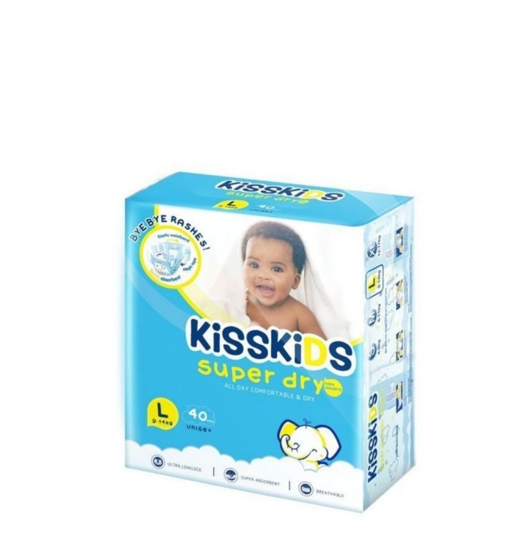 Kisskids Baby Diapers, Small, Medium and Large