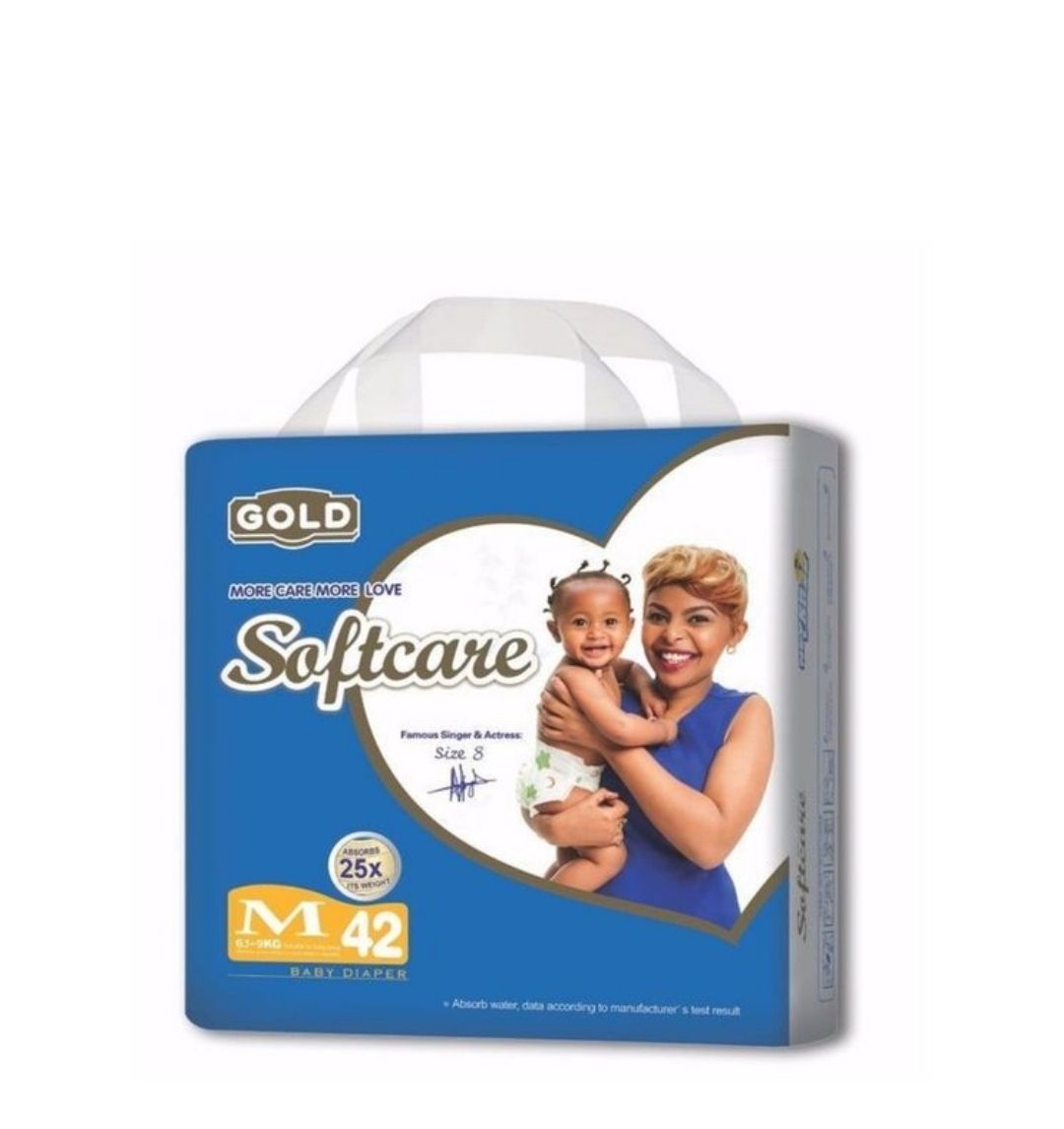 Softcare Baby Diapers, Small, Medium or Large sizes