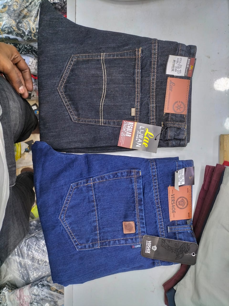 1PAIR JEANS OF LAE | VESOE | 504 CLASSL | AMIRI | MAN | FASHION JEANS | BRAVE Classic 5-pocket Regular Fit Flex Jean
