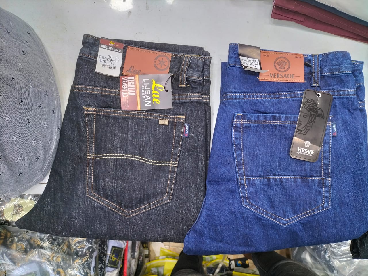 1PAIR JEANS OF LAE | VESOE | 504 CLASSL | AMIRI | MAN | FASHION JEANS | BRAVE Classic 5-pocket Regular Fit Flex Jean