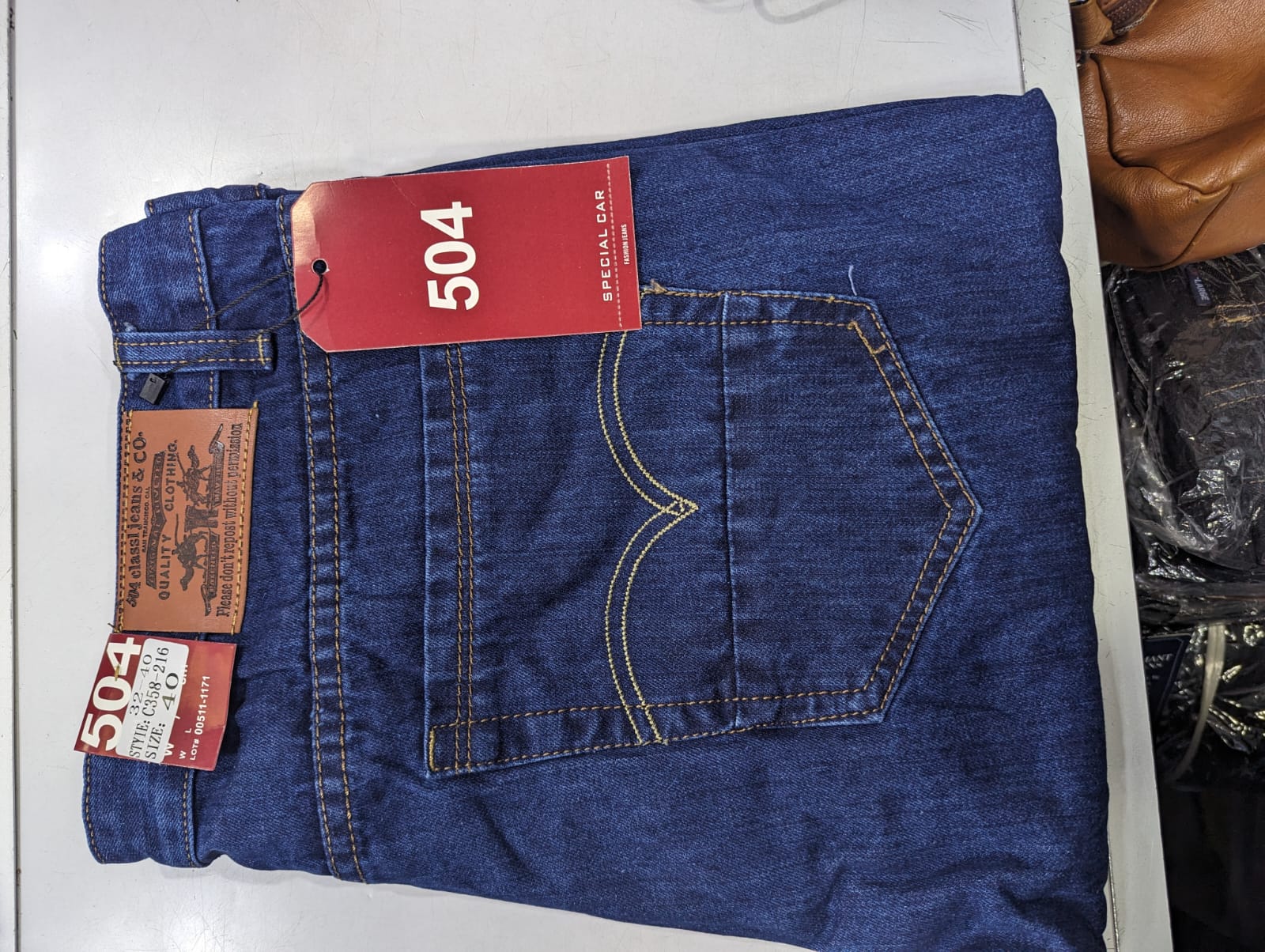 1PAIR JEANS OF LAE | VESOE | 504 CLASSL | AMIRI | MAN | FASHION JEANS | BRAVE Classic 5-pocket Regular Fit Flex Jean