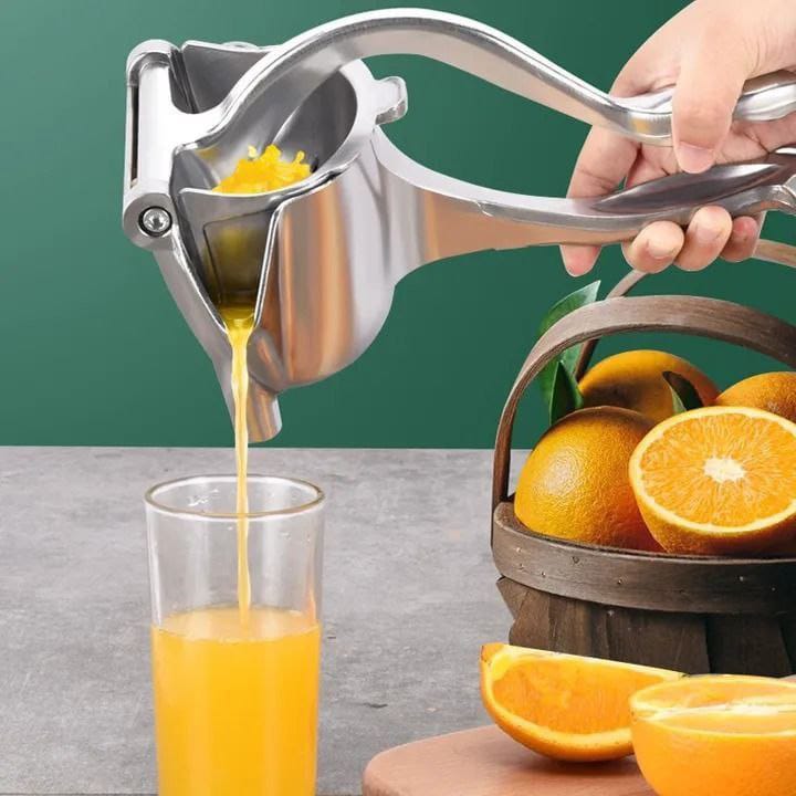 Stainless Steel Manual Juicer, Alloy Fruit Hand Squeezer, Detachable & Easy Clean, Adjustable, Heavy Duty Press Squeezer for Lemon Orange Pomegranate