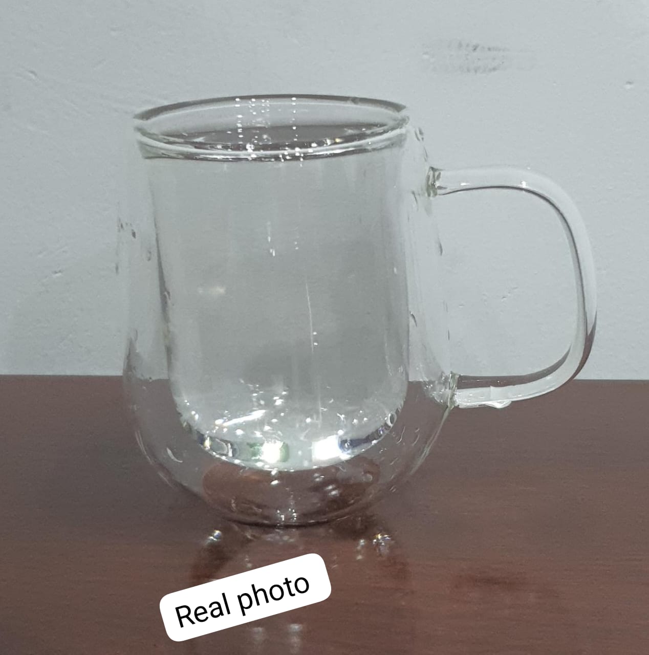 Double wall clear cup Capacity 150mlsCoffee Mugs with Handle,Insulated Coffee Glass,Clear Espresso Cups,Glass Cappuccino Cups,Tea Cups,Latte Cups,Beverage Glasses,Heat Resistant,
