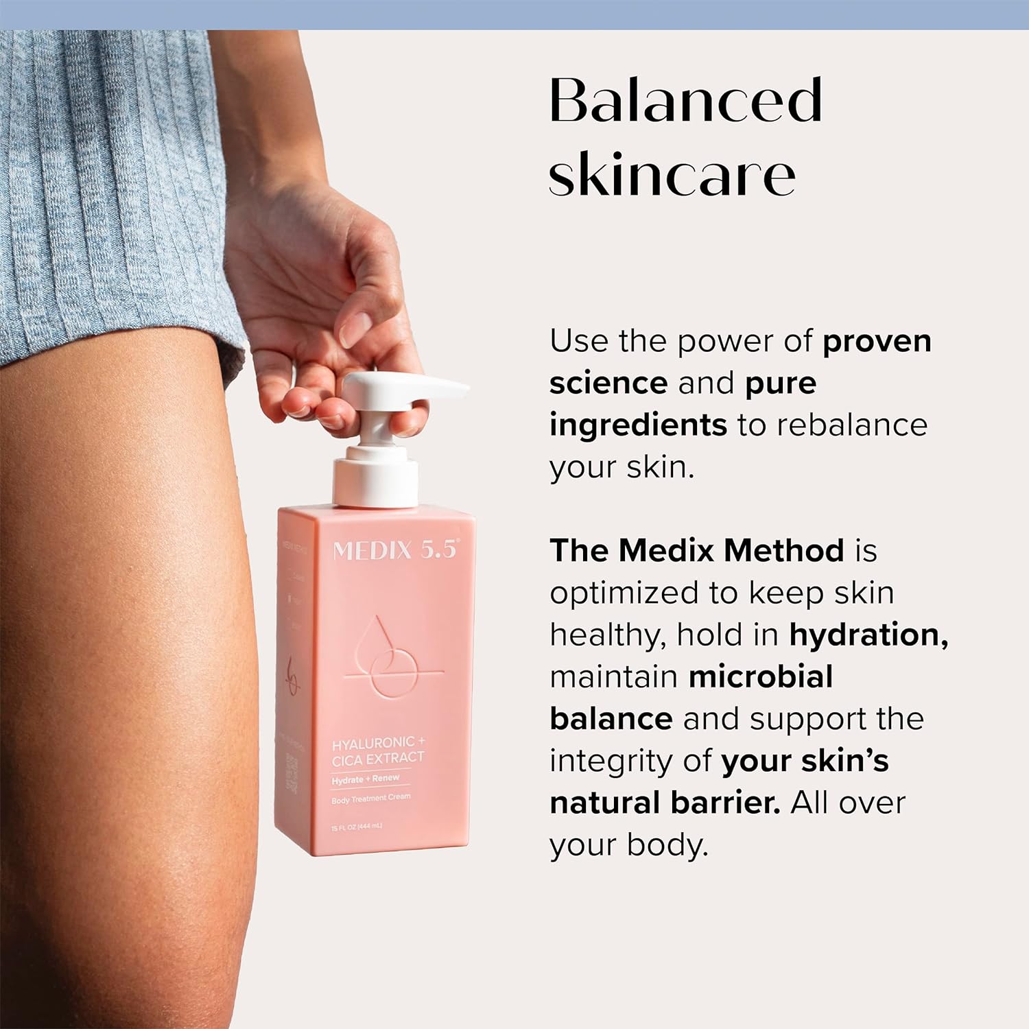 Medix 5.5 Hyaluronic Acid Cream w/Bulgarian Rose For Face & Body. Intense Hydrating Cream For Wrinkles & Fine Lines. Anti-Ageing Cream w/Goji Berry, Green Tea, Vitamin E. 444mL