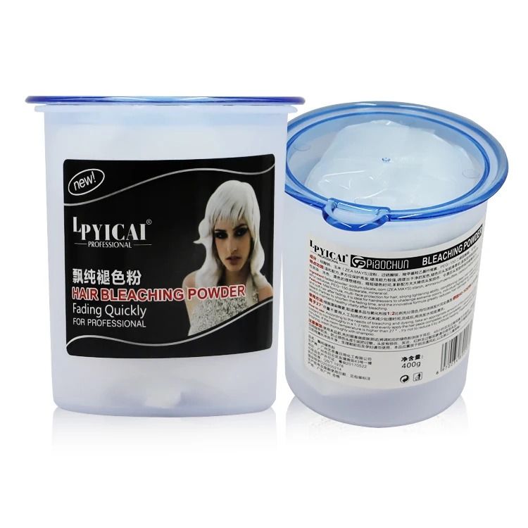 Lypical Hair Bleaching Powder 400g Set Strong Fade Non Allergy Hair Fading Quickly For Proffesional Care Gentle Nature Effective light faded Hair Color Hair Bleaching Powder