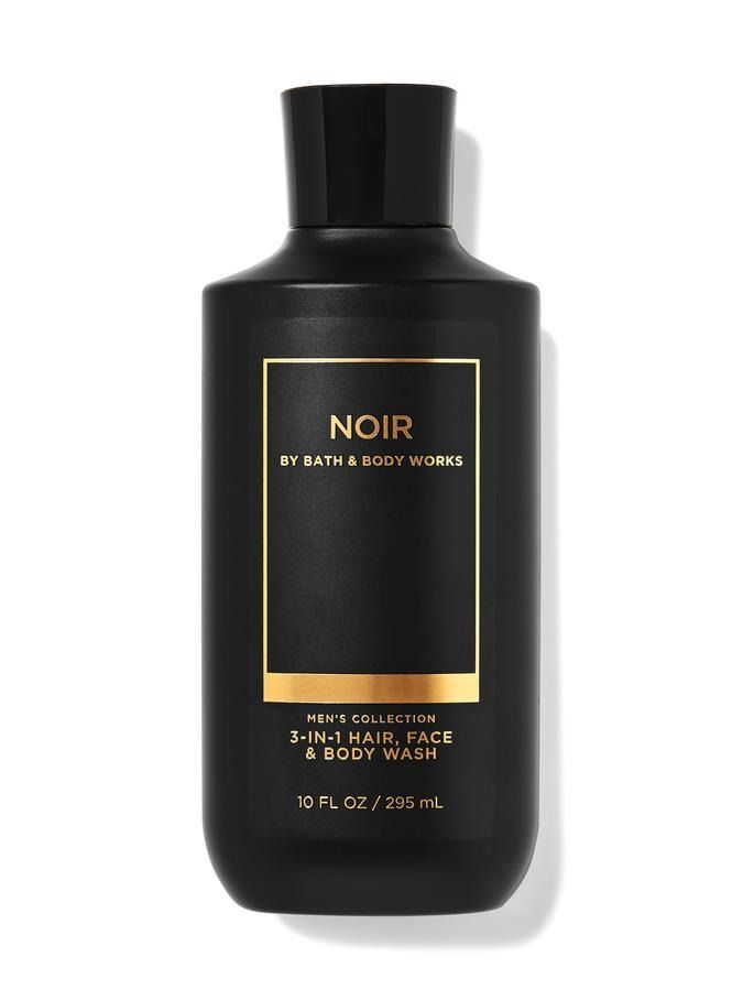 Bath and Body Works Nori Men's Collection Hair and Body Wash NOIR Refreshening, Moisturizing, Revitalizing and Cleans The Body Shower Gel Body Washes Fresh Scent