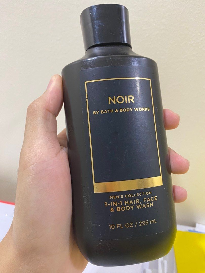 Bath and Body Works Nori Men's Collection Hair and Body Wash NOIR Refreshening, Moisturizing, Revitalizing and Cleans The Body Shower Gel Body Washes Fresh Scent