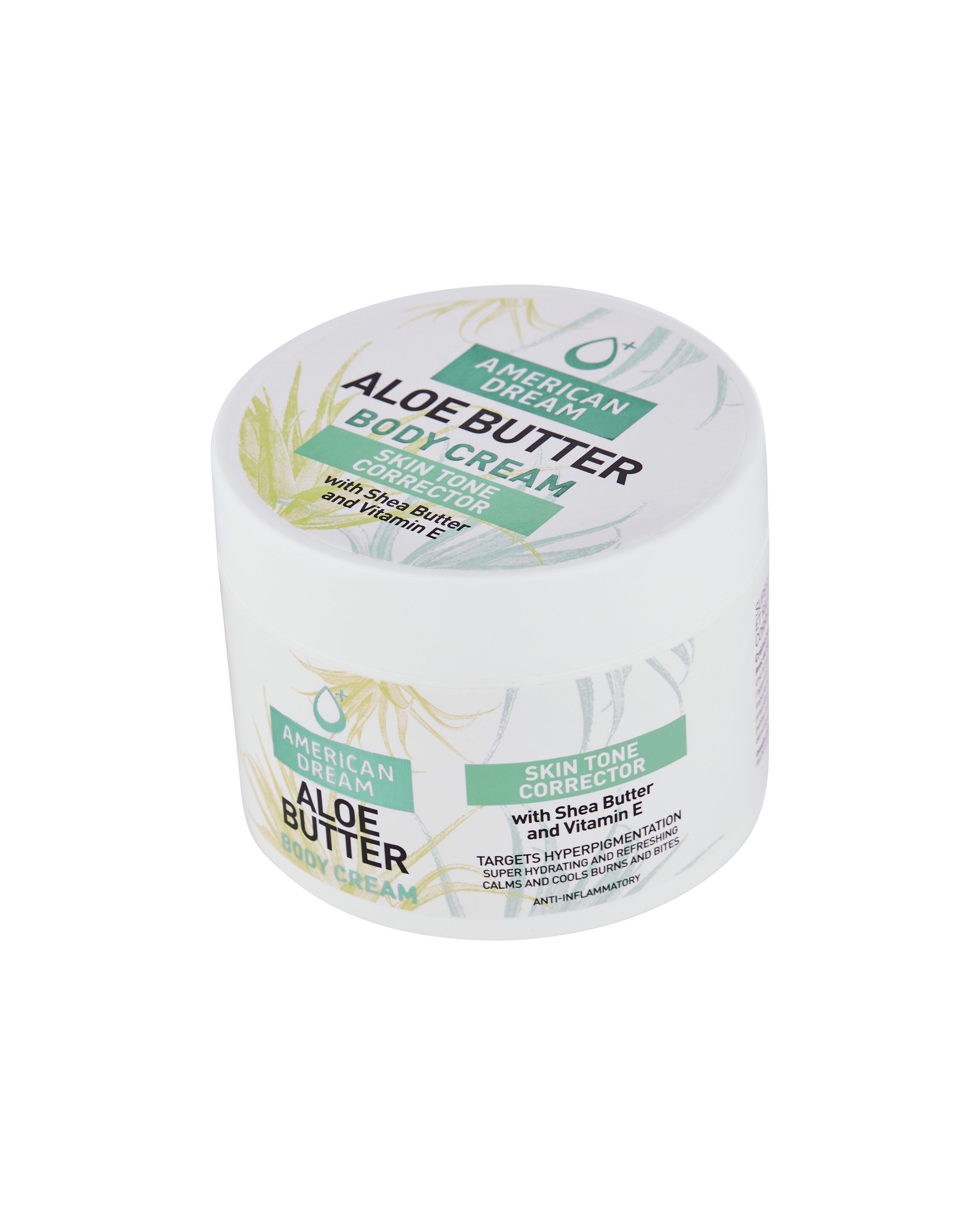 American Dream Aloe Butter Body Cream with Shea & Vitamin E 500ml Super Hydrating And Refreshing Aloe Butter Body Cream In A Large 500Ml Jar Skin Care Body Butter