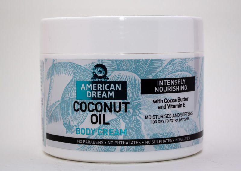 American Dream  Coconut Oil Cream With Cocoa Butter & Vitamin E  Intensely Nourishing 500ml Ultra Moisturising Body Butter Cream With Coconut Oil and Vitamin E