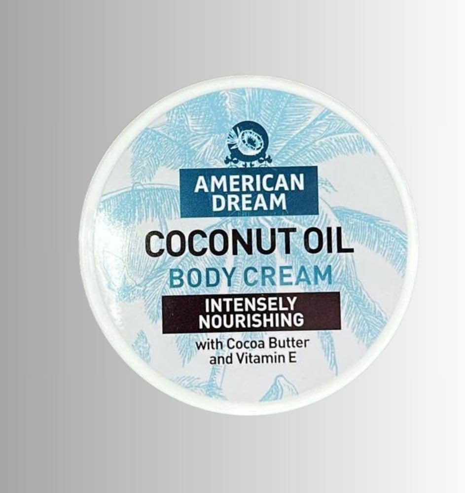 American Dream  Coconut Oil Cream With Cocoa Butter & Vitamin E  Intensely Nourishing 500ml Ultra Moisturising Body Butter Cream With Coconut Oil and Vitamin E