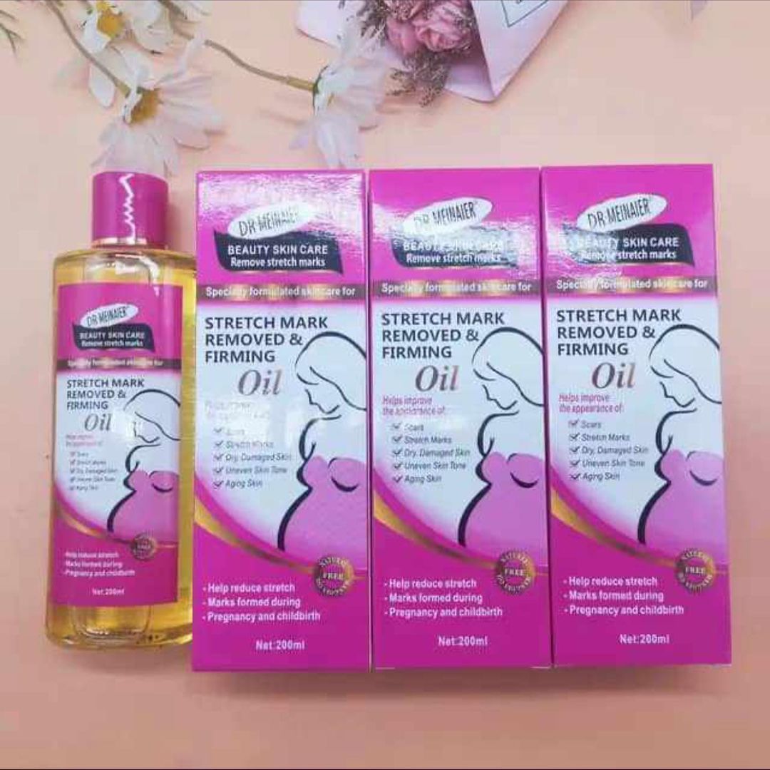 DR MEINAIER Stretch Mark Remover & Firming Oil 200ml Clears Scars & Stretch Marks Evens Out Skin Tone Removes Pregnancy Mark Anti Stretch Marks Personal Care