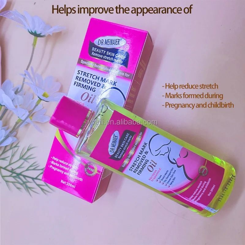 DR MEINAIER Stretch Mark Remover & Firming Oil 200ml Clears Scars & Stretch Marks Evens Out Skin Tone Removes Pregnancy Mark Anti Stretch Marks Personal Care