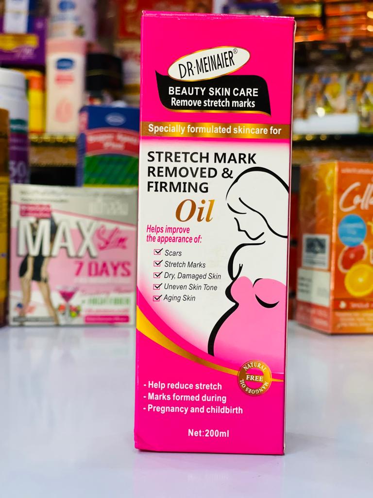 DR MEINAIER Stretch Mark Remover & Firming Oil 200ml Clears Scars & Stretch Marks Evens Out Skin Tone Removes Pregnancy Mark Anti Stretch Marks Personal Care