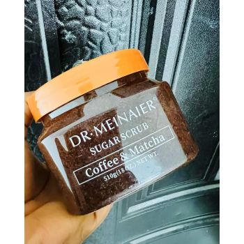 Dr Meinaier Sugar Scrub Coffe And Matcha 650g Polishes, Firms, Anti Spots Exfoliates Dead Skin Cells, Promote Blood Circulation, Hydrate The Skin, Nourishes & Softens Body Scrubs