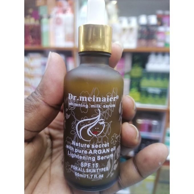 DR MEINAIER Whitening Milk Serum +Argan Oil SPF 15 Anti-aging Fade Spots Clarify Your skin and be Blemish Free Clears Dark Spots Blemishes Blackheads Body Serums