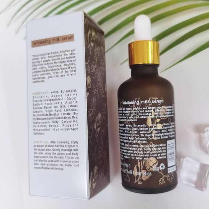 DR MEINAIER Whitening Milk Serum +Argan Oil SPF 15 Anti-aging Fade Spots Clarify Your skin and be Blemish Free Clears Dark Spots Blemishes Blackheads Body Serums