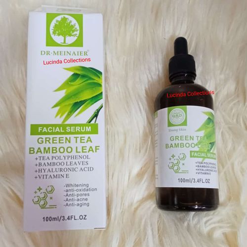 DR MEINAIER Green Tea Bamboo Facial Serum +Argan Oil SPF 15 Anti-aging Fade Spots Clarify Your skin and be Blemish Free Clears Dark Spots Blemishes Blackheads Body Serums