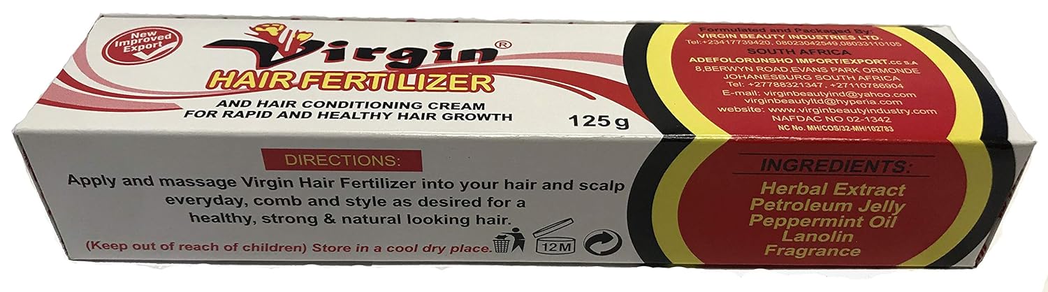 VIRGIN Hair Fertilizer Anti Dandruff & Conditioning Hair Cream 125gm For Rapid and Healthy Hair Growth Hair Conditioning Cream Hair & Scalp Care