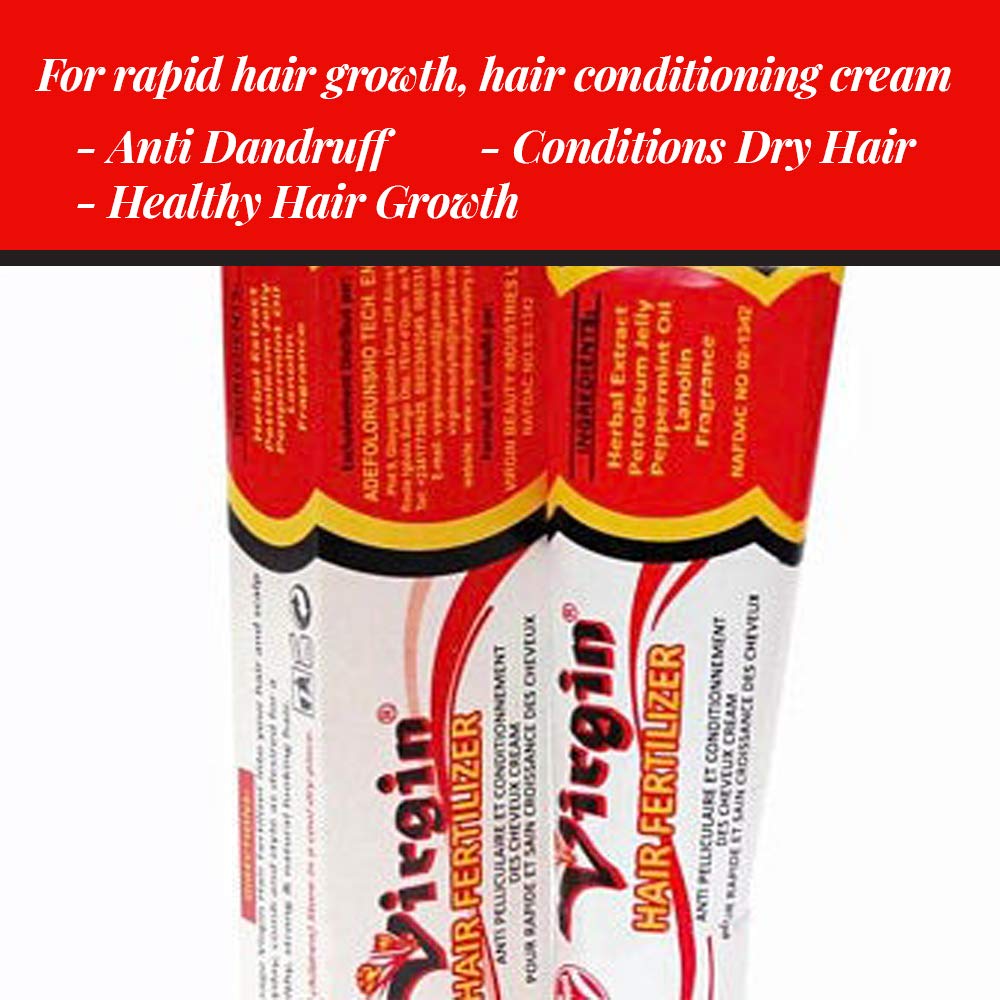VIRGIN Hair Fertilizer Anti Dandruff & Conditioning Hair Cream 125gm For Rapid and Healthy Hair Growth Hair Conditioning Cream Hair & Scalp Care