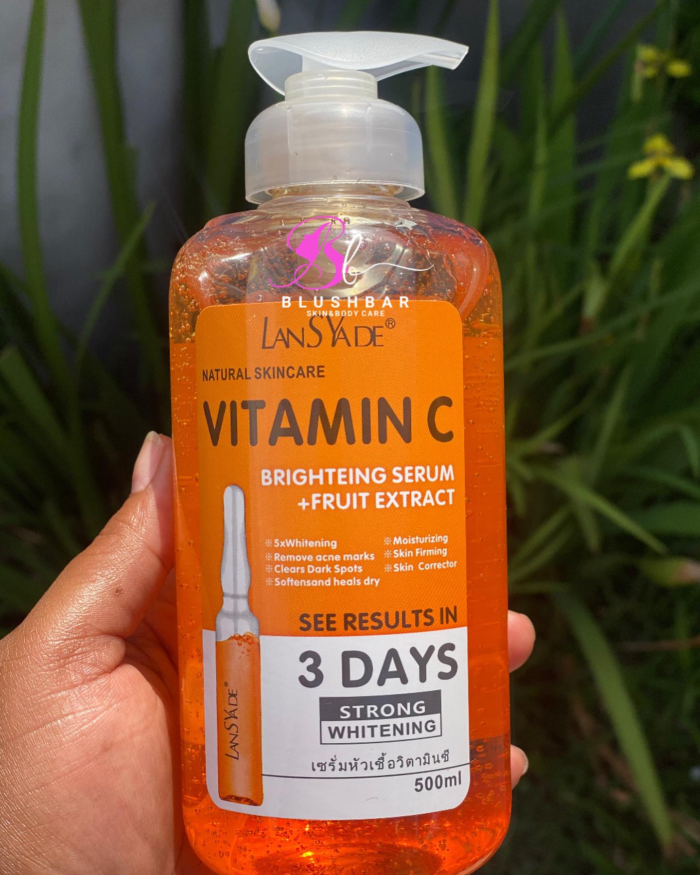 DR MEINAIER Vitamin C Face & Body Serum 500 ml – Brightening & Anti-Aging with Ascorbic Acid, Glycolic & Kojic Acids – Hydrating Skin Repair for Face and Body