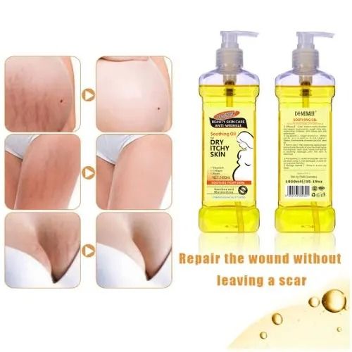 Dr Meinaier Stretch Mark Anti-wrinkle Soothing Oil - 1000ml Anti-Aging & Antioxidant Evens Texture & Exfoliates Firming & Lightening Personal Care Body Care