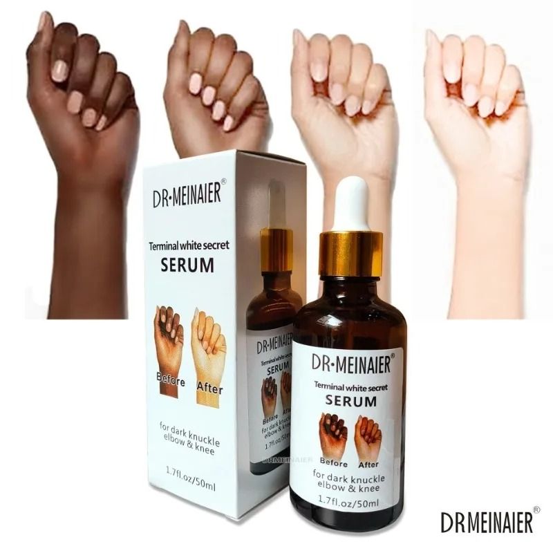 DR MEINAIER Terminal White Secret Serum For Dark Knuckle Elbow & Knee, 50ml Whitening Skin Revitalizer Nourishing Moisturizer Lightening Firming Anti-Wrinkle Creams & Moisturizers 50ml