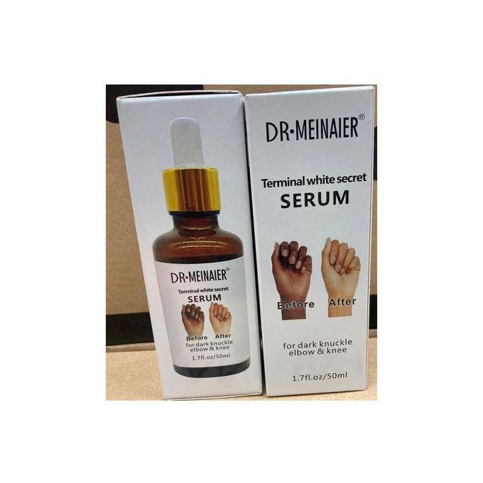 DR MEINAIER Terminal White Secret Serum For Dark Knuckle Elbow & Knee, 50ml Whitening Skin Revitalizer Nourishing Moisturizer Lightening Firming Anti-Wrinkle Creams & Moisturizers 50ml